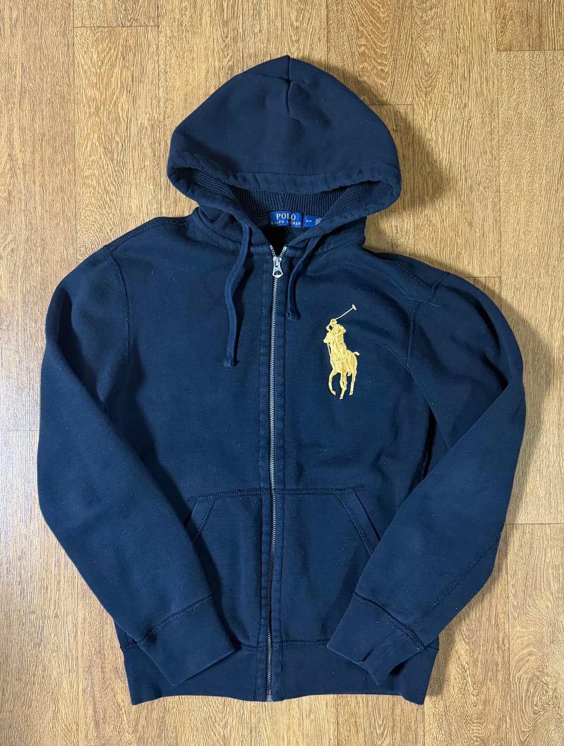 (희귀매물!!)폴로 빅포니 금장 검골 후드집업 상품이미지1