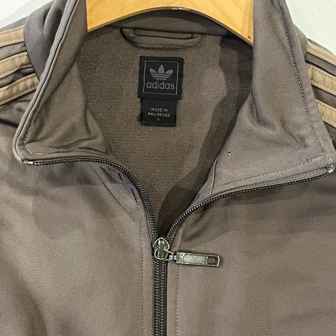 아디다스 대대대장 구형 파이어버드 카키•핑크로고 져지 트랙탑 상품이미지3