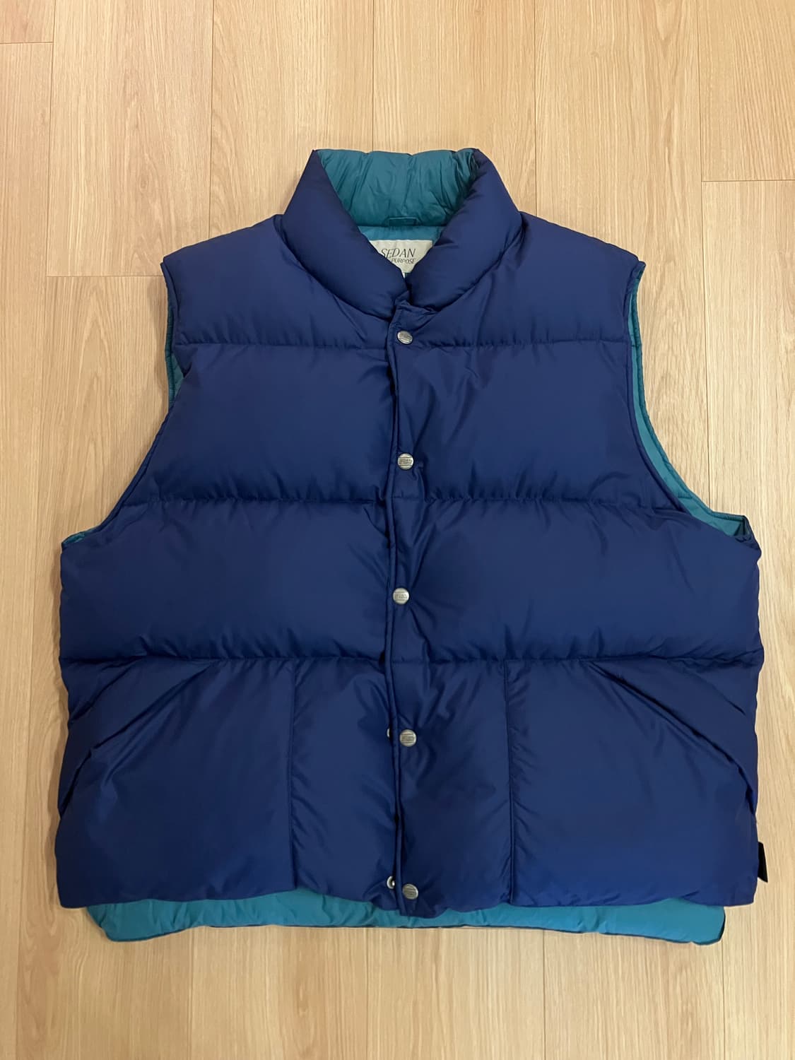 세단올퍼포즈 네이비 블루 패딩 베스트 L 상품이미지2