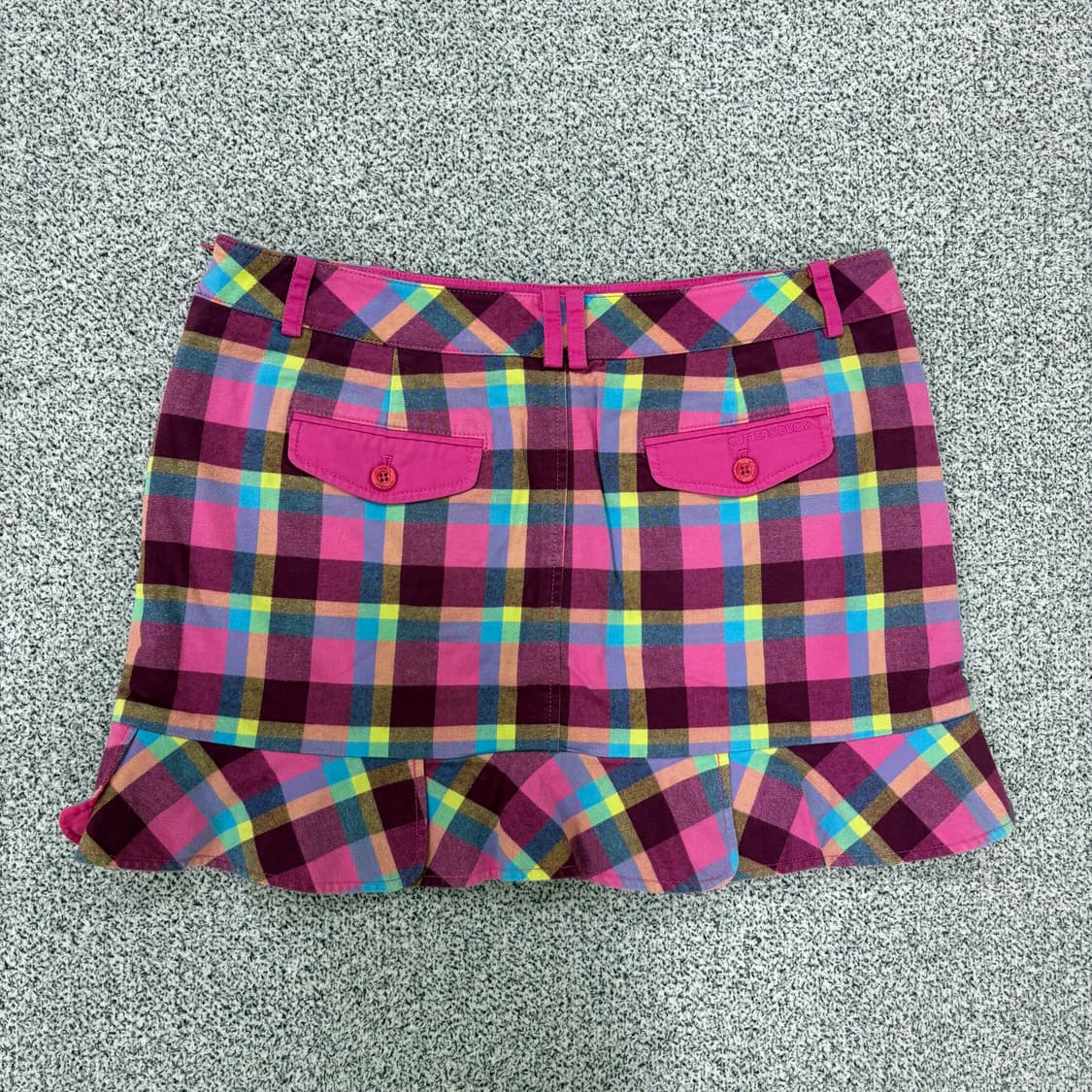 76 커터앤백 골프 체크 스커트 핑크 0319J 상품이미지4