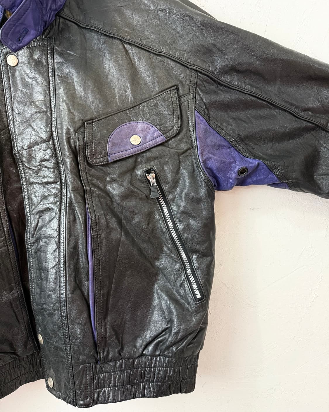 90s DIMAGGIO 레더 봄버 상품이미지3