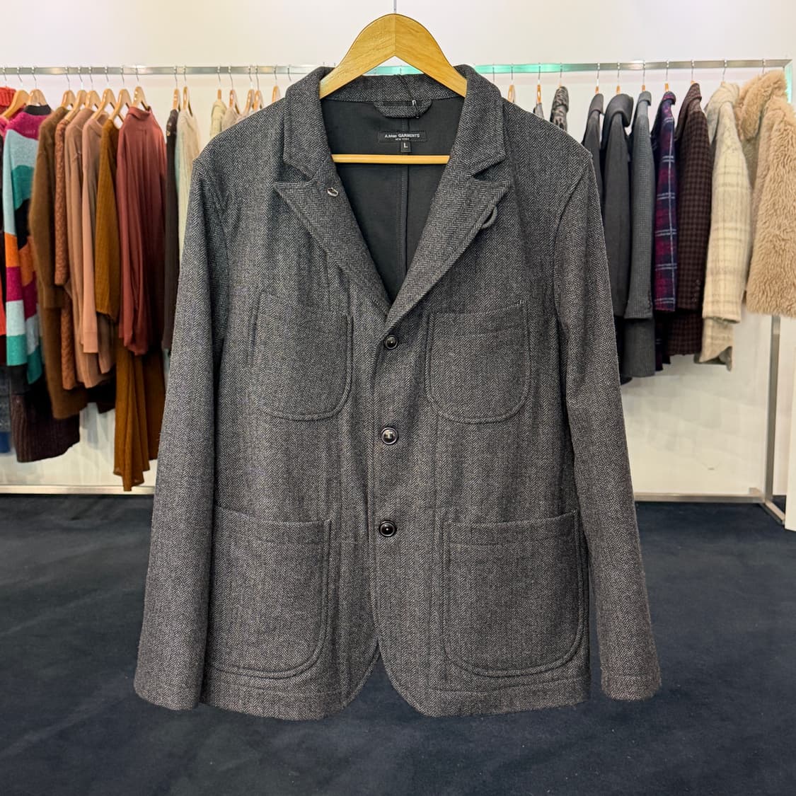 [L] A.blue garments 헤링본 자켓 상품이미지1