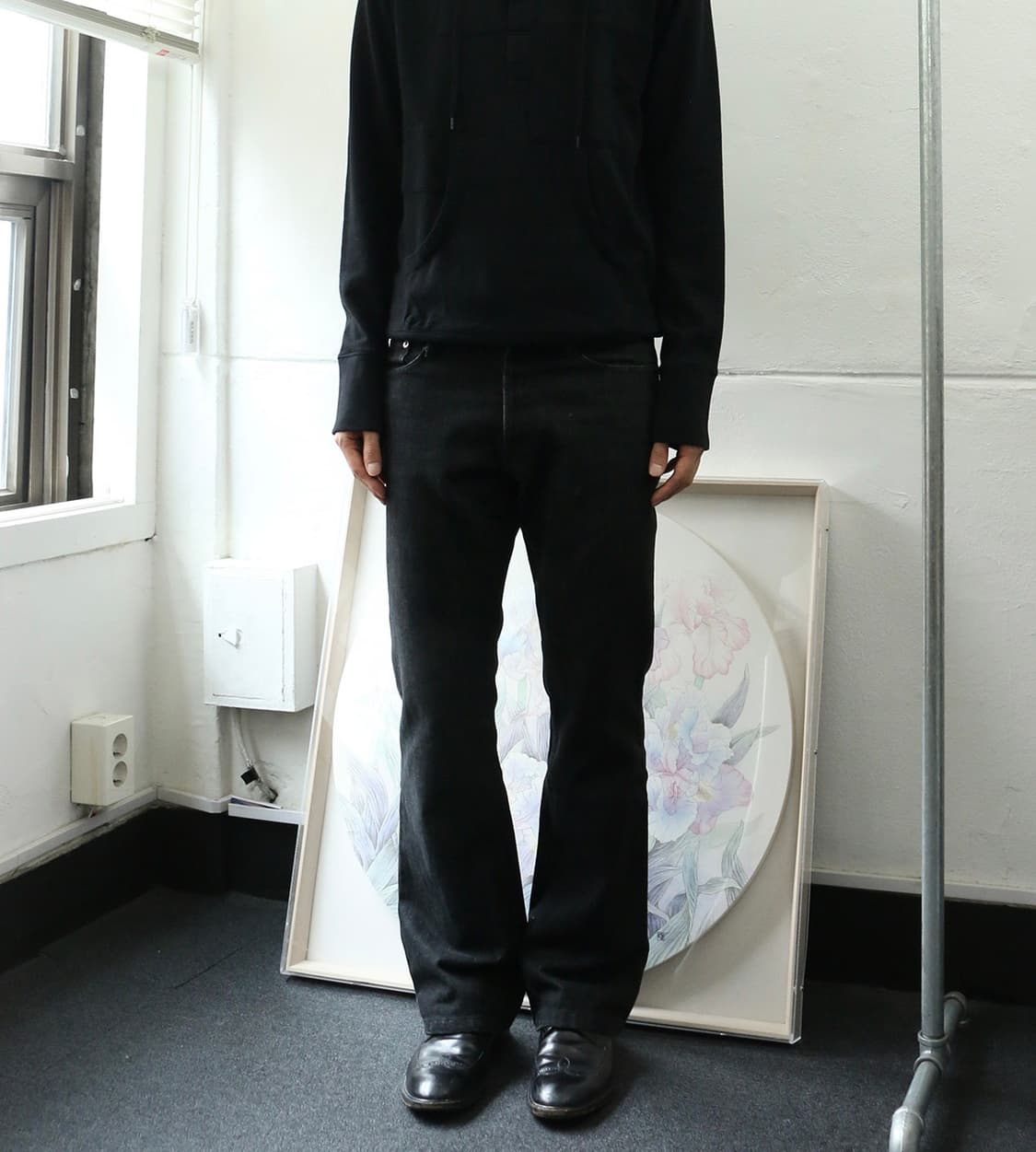 5351 Pour Les Hommes 부츠컷 블랙 진  상품이미지1