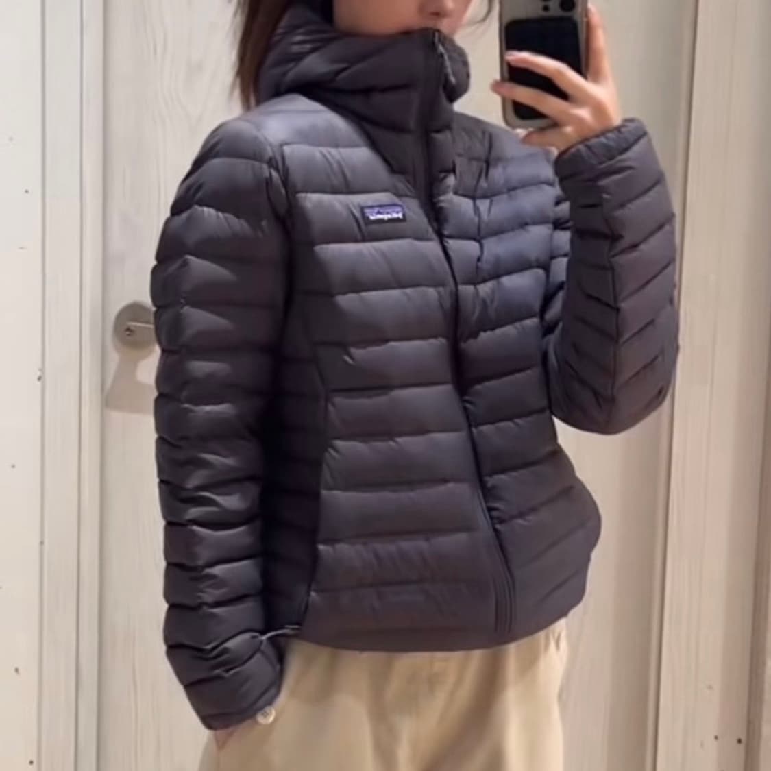 파타고니아 다운 스웨터 후디(경량패딩) 포지 그레이 상품이미지1