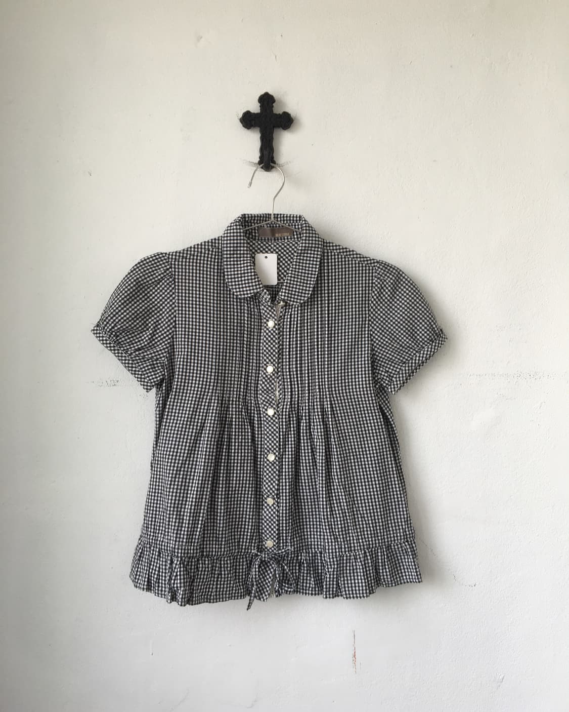 check pattern blouse 상품이미지2