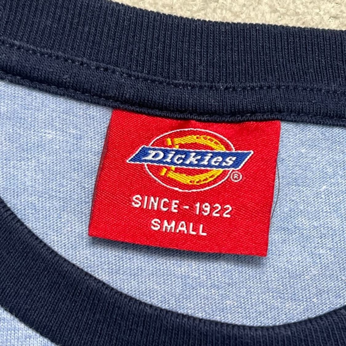 DICKIES 레글런 티셔츠 블루 S 상품이미지3