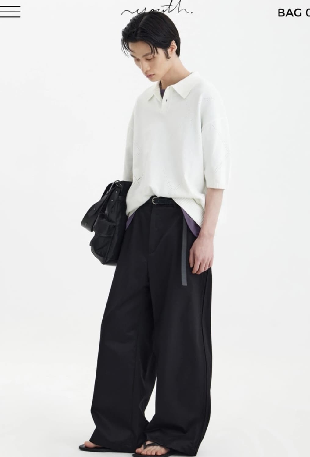 유스 youth H/S 니트 카라 티셔츠 상품이미지2