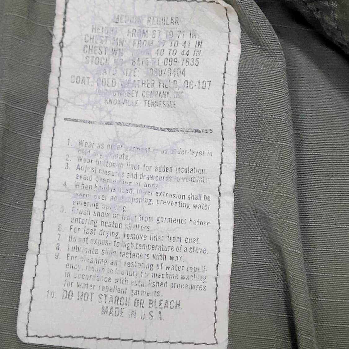 미 빈티지 m65 야상
 상품이미지7