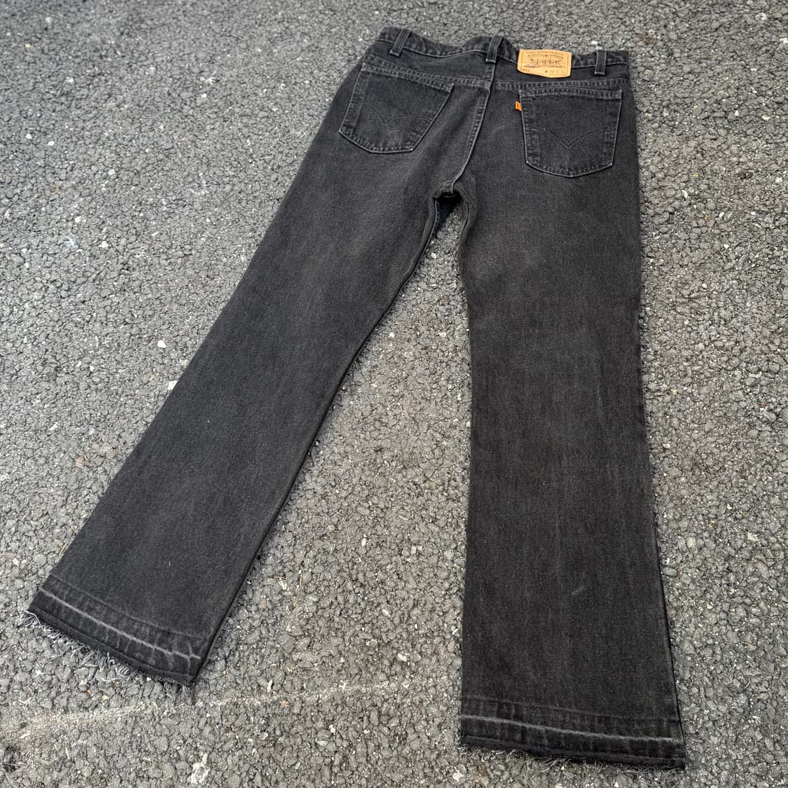 90s USA 빈티지 리바이스 517 블랙 흑청 상품이미지8