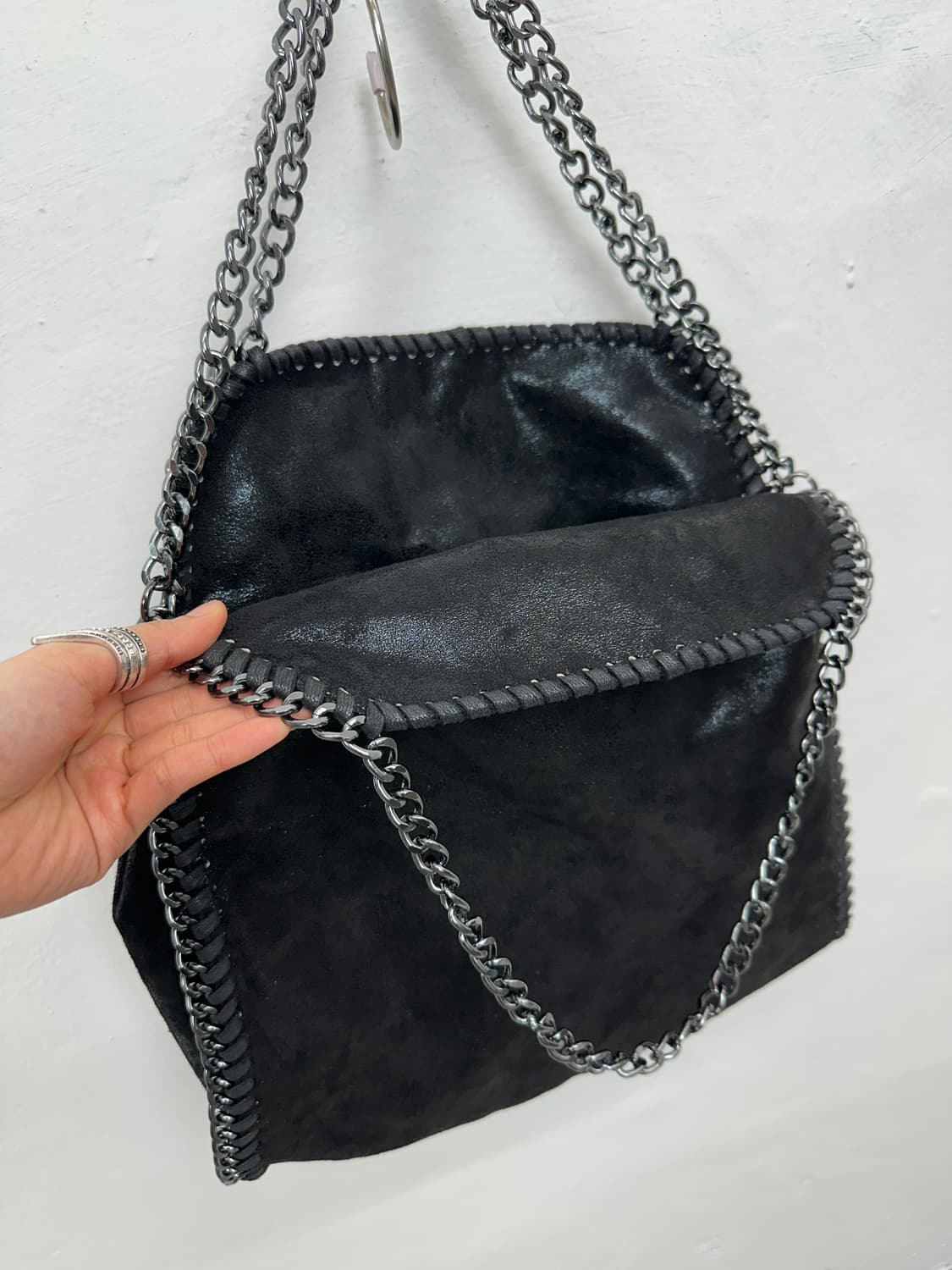 Triple Chain Foldover Shoulder Bag 상품이미지5