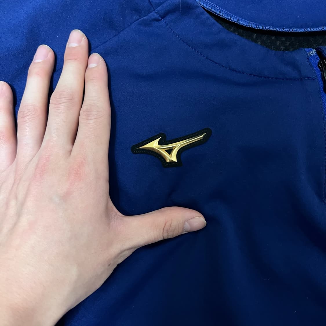 미즈노 올드스쿨 로고 집업 바람막이 웜업 XXL  상품이미지3