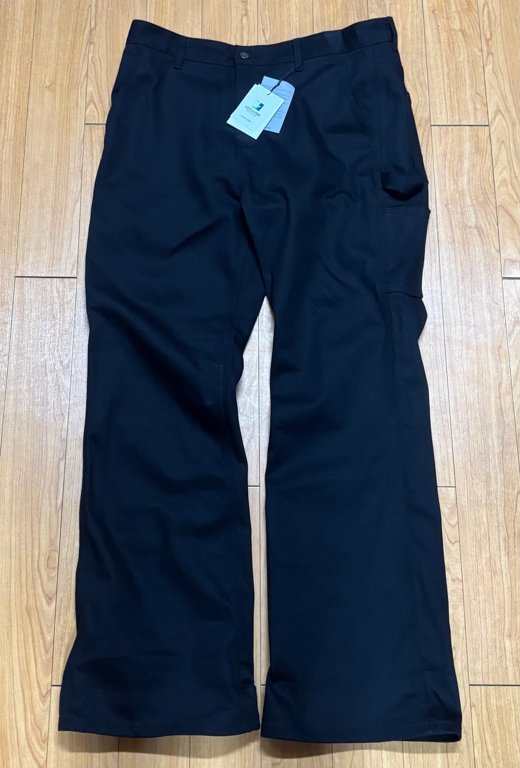 [4] 아르반 루터스 새깅 플레어 팬츠_솔리드 블랙 상품이미지2