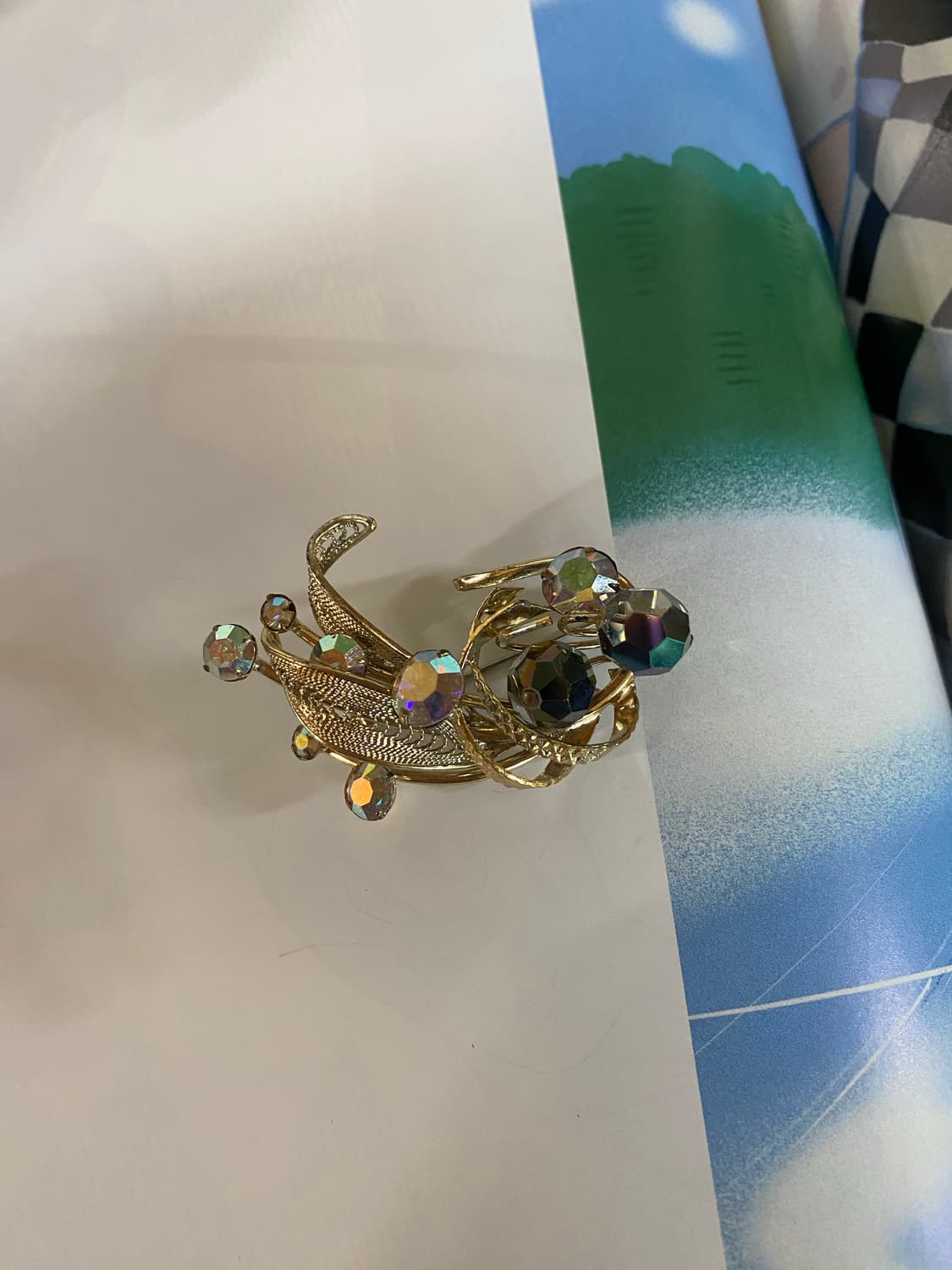 크리스탈 컷팅 수입 브로치 상품이미지4