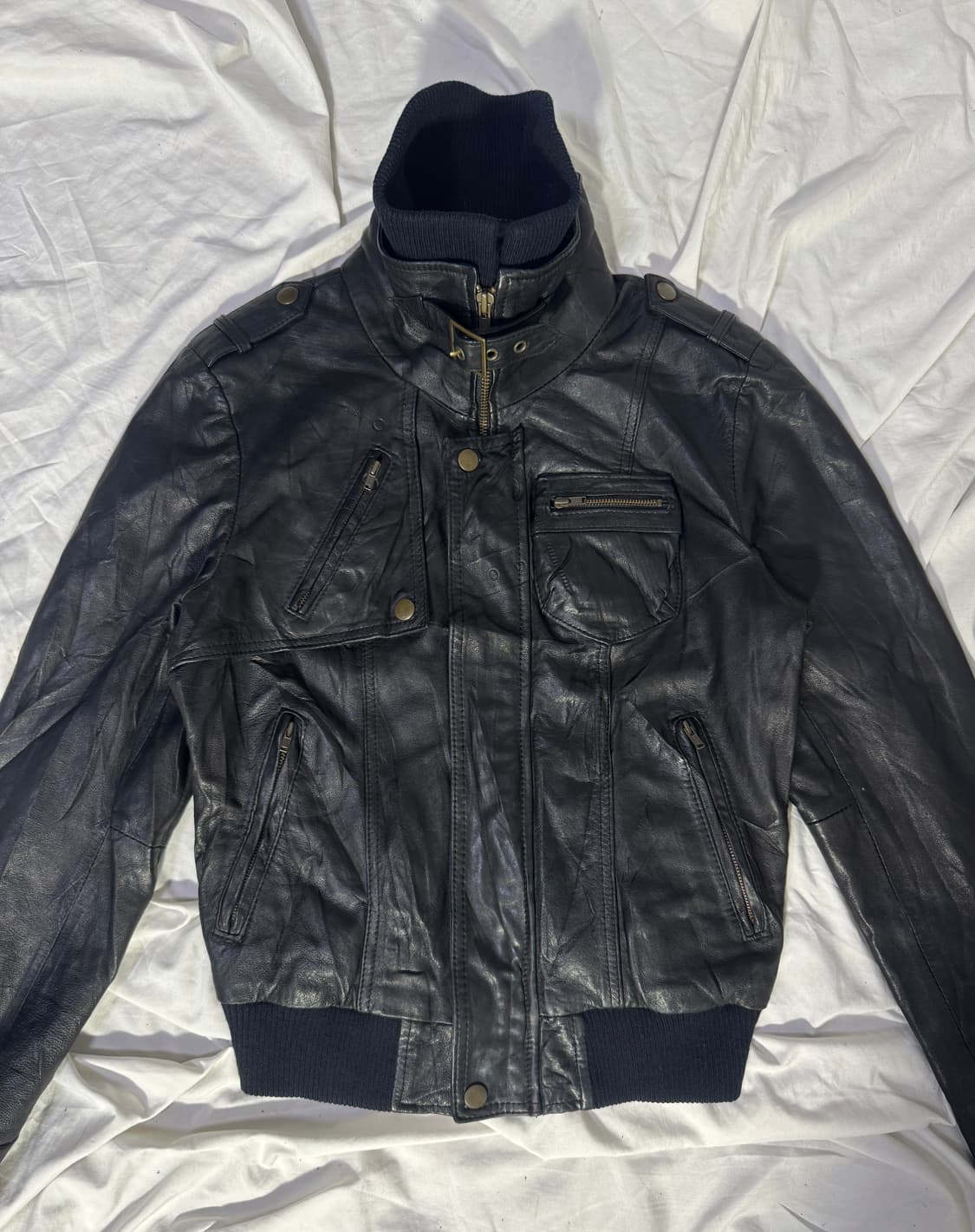 As know as 양가죽 밀리터리 자켓 y2k lgb goa 상품이미지1