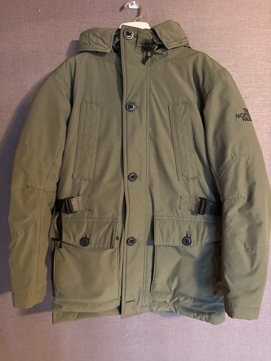 노스페이스 올리브색 패딩 95(M) 상품이미지1