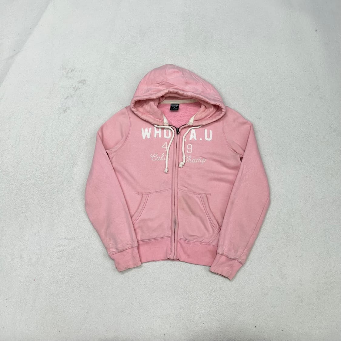 Who.A.U pink hood zip-up 상품이미지4