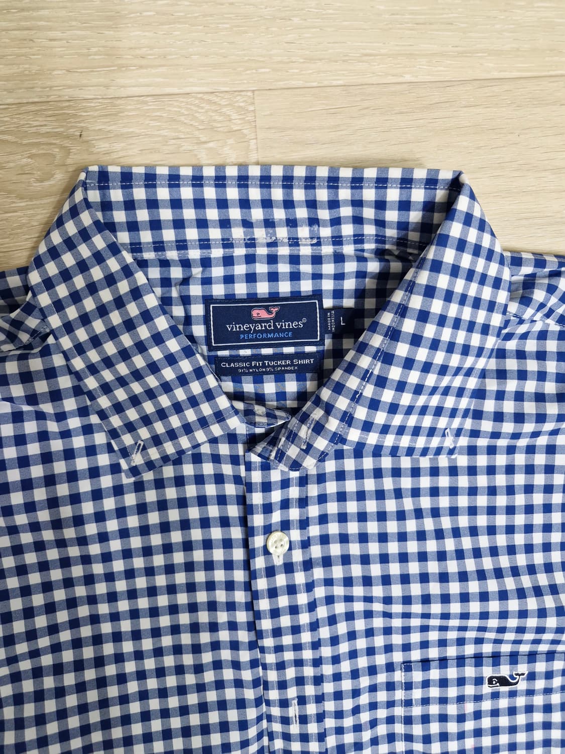 빈야드바인스 돌고래로고 셔츠L(105~110)2장 전부 상품이미지3