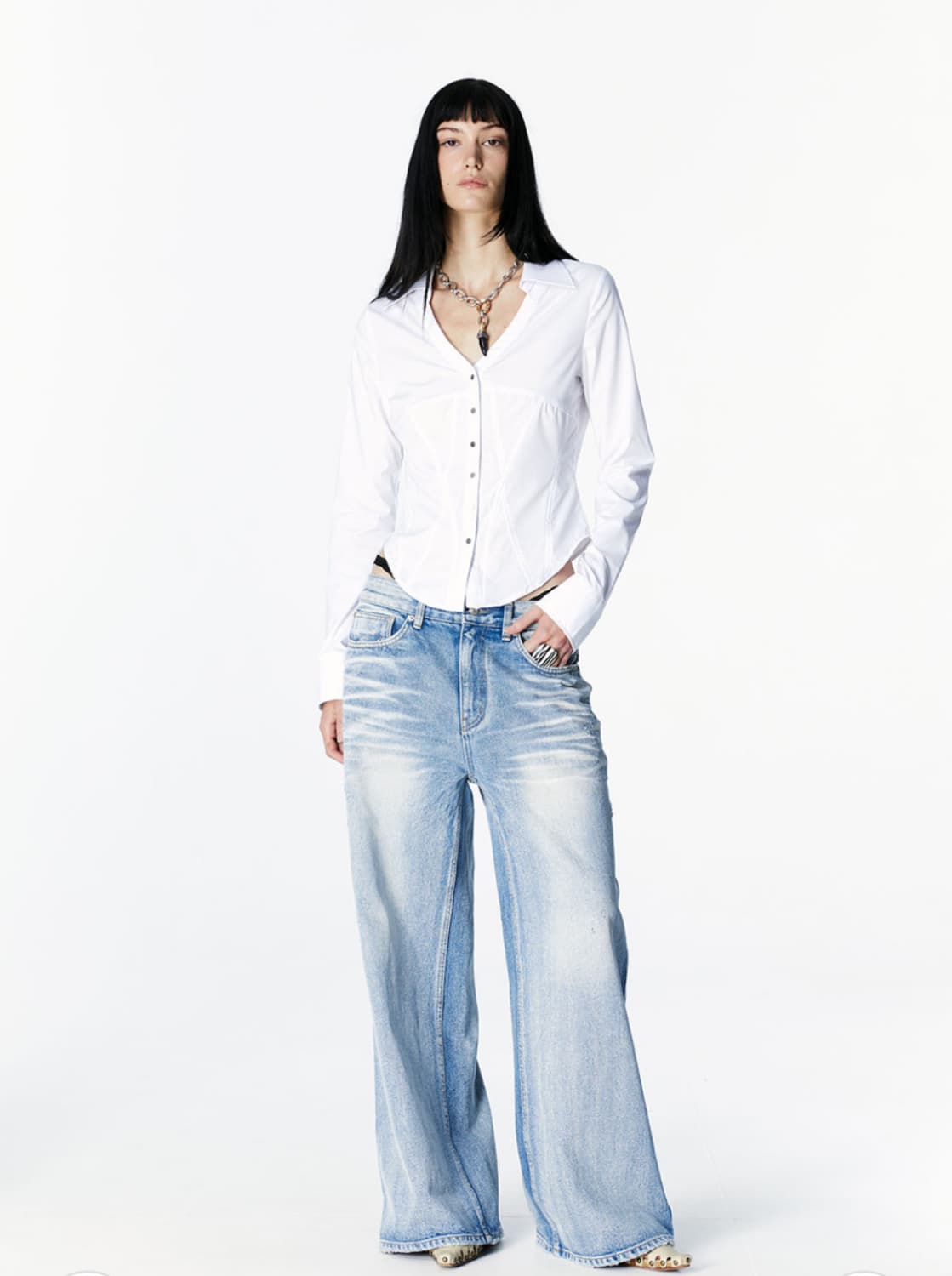 2000 아카이브 SNYDER WIDE DENIM 상품이미지1