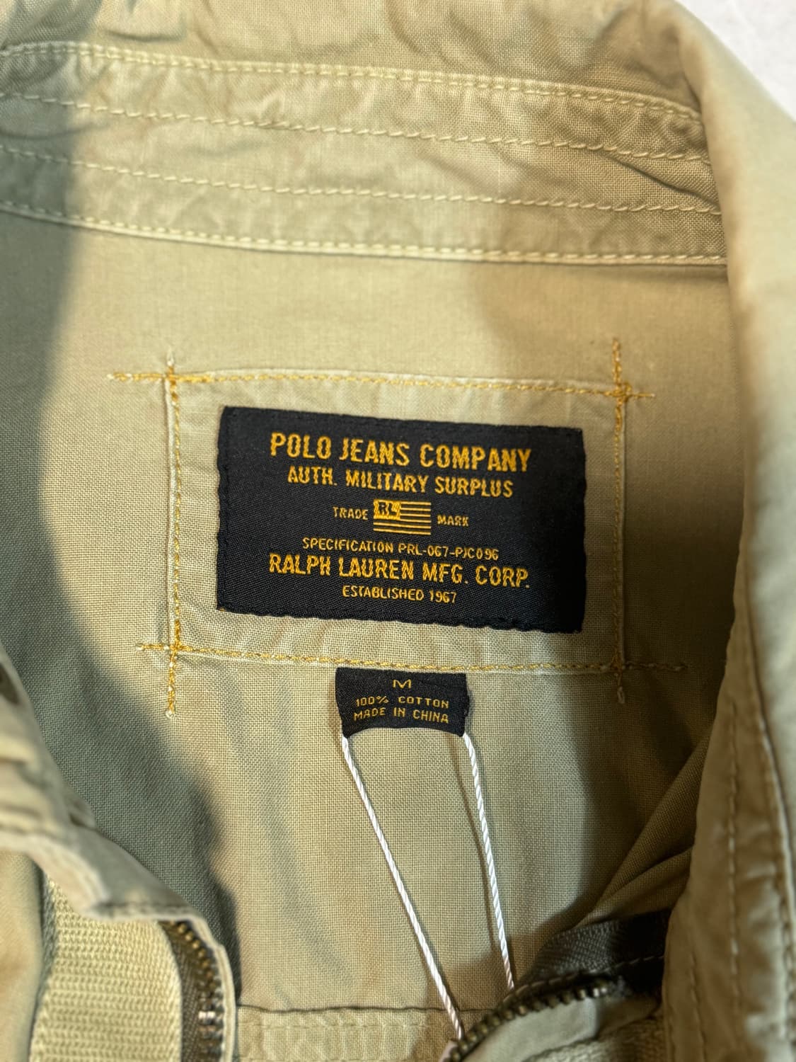 Polo 폴로 진스 랄프로렌 밀리터리 셔츠 자켓 미군 a-2 자켓 상품이미지4