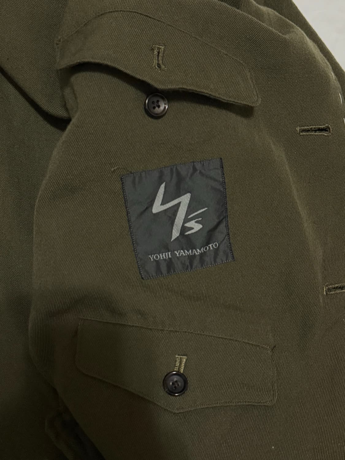 Y'S 요지야마모토 스티치라인 울 자켓 4 상품이미지5