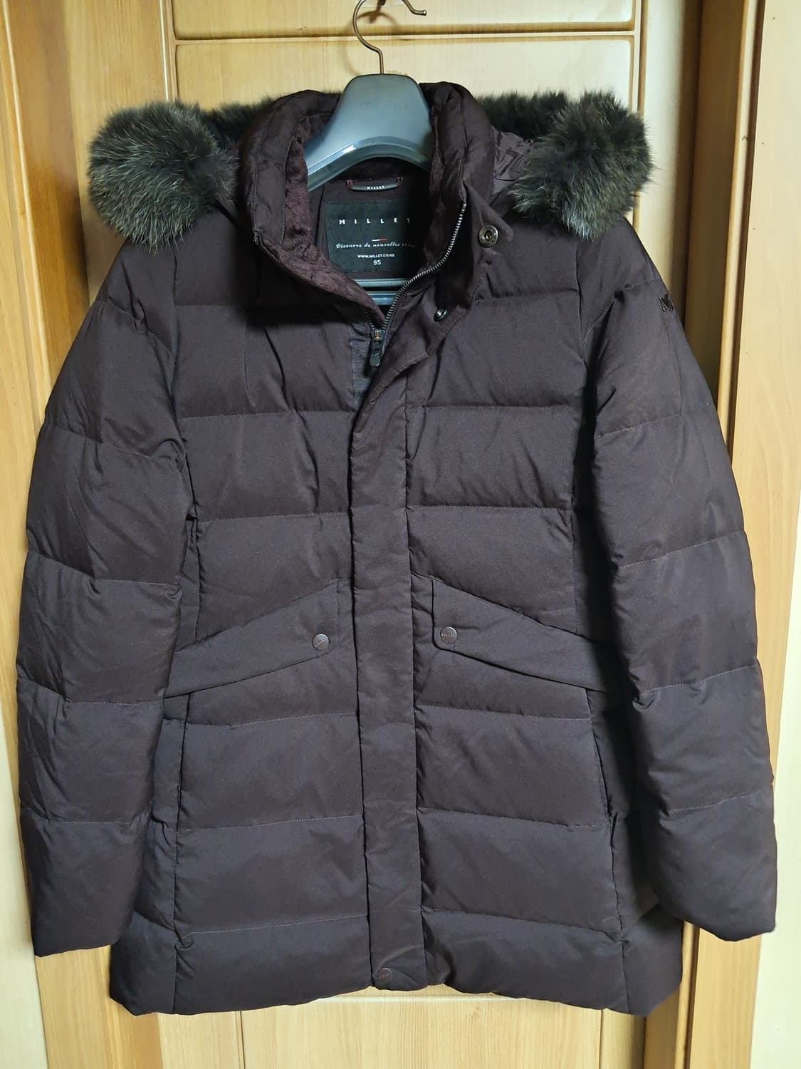 밀레 여성 폭스퍼 롱패딩 95 상품이미지2