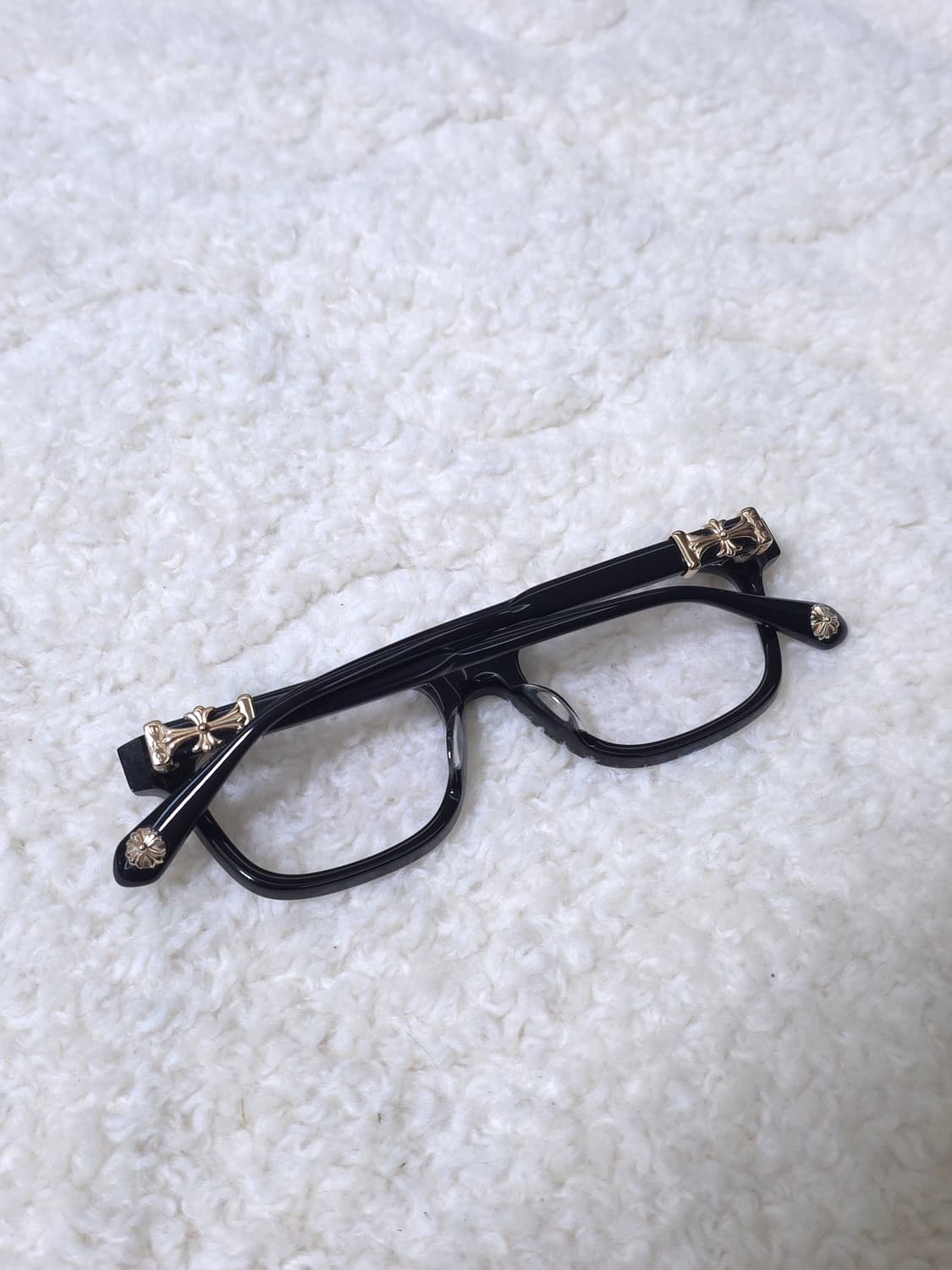 [OS] 크롬하츠 콕스어커 안경 블랙 골드 상품이미지4