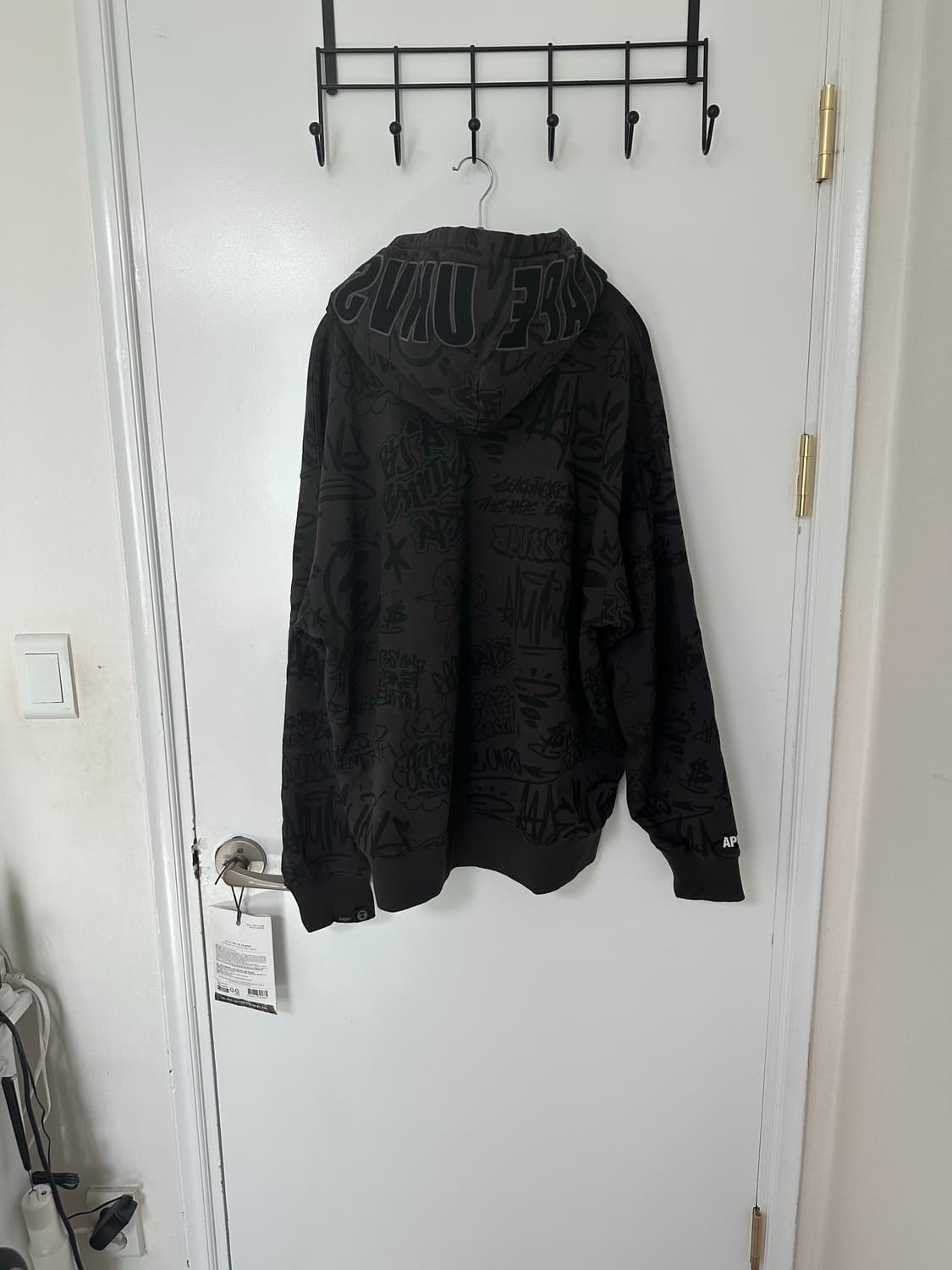 Aape 그래피티 프린트 후드 집업 (XL) 상품이미지2