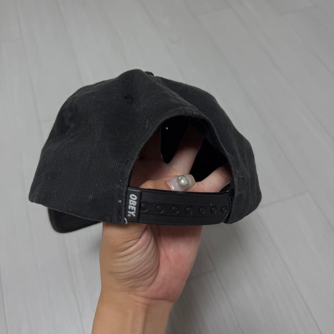 빈티지 오베이 캠프캡 상품이미지6