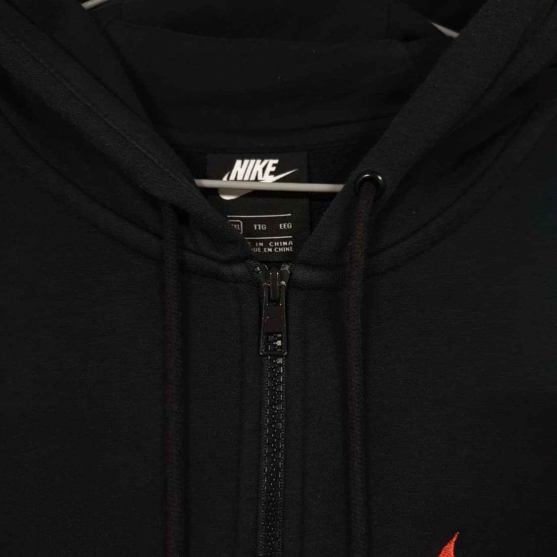 110 (2XL) 나이키 더블 스우시 레터링 후드집업 블랙 레드 그린 상품이미지5