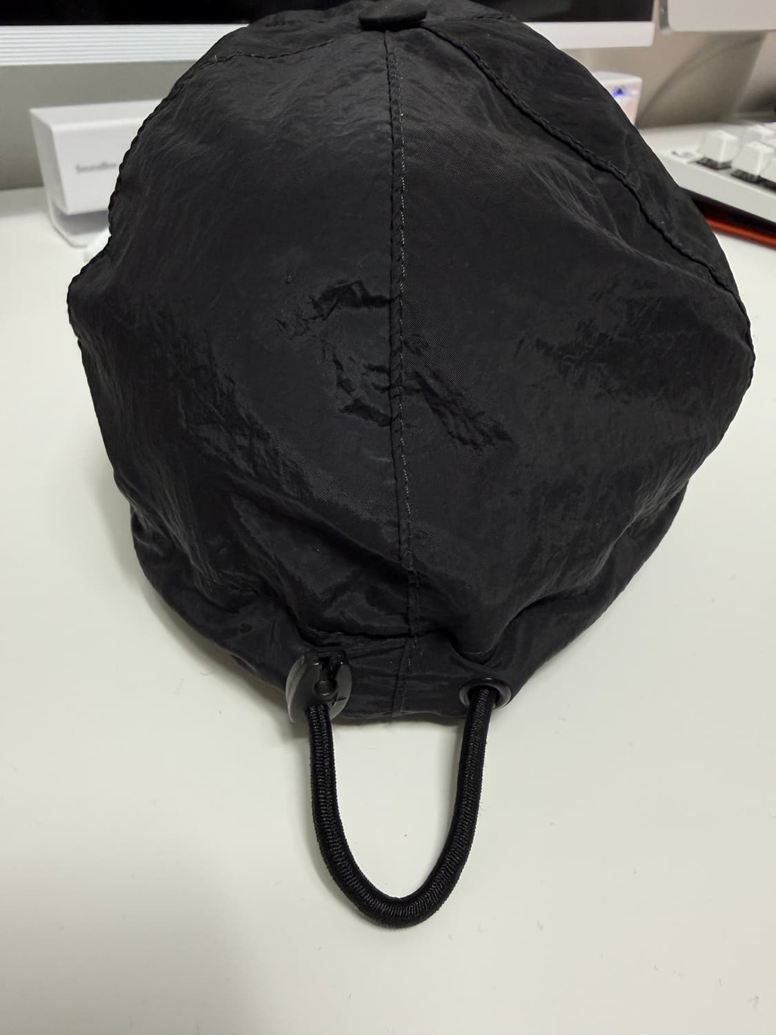 정품인증ㅇ) 스톤아일랜드 블랙 나일론 볼캡 L 상품이미지2