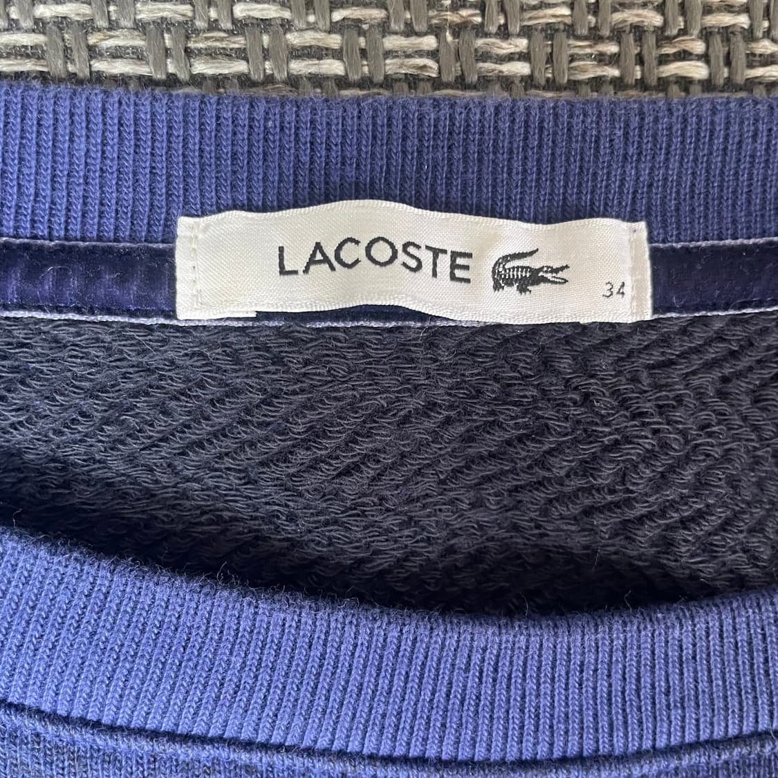 라코스테 네이비 블루 크루넥 스웨트 맨투맨 34 상품이미지5