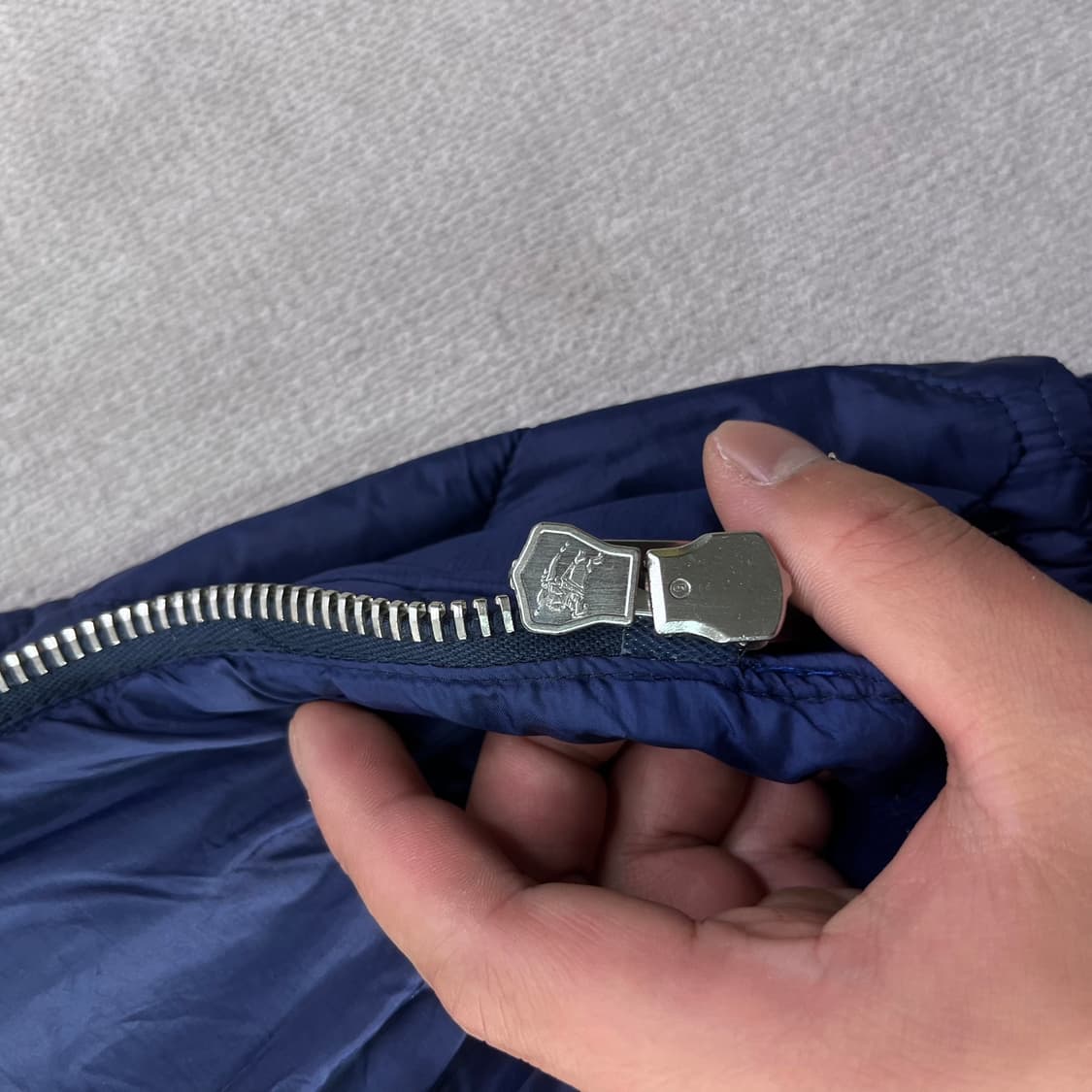 95 버버리 퀄팅 네이비 블루종 자켓 상품이미지8