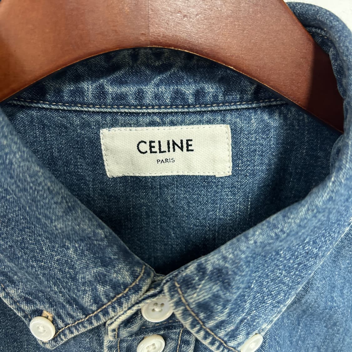 정품 셀린느 데님 셔츠 상품이미지7
