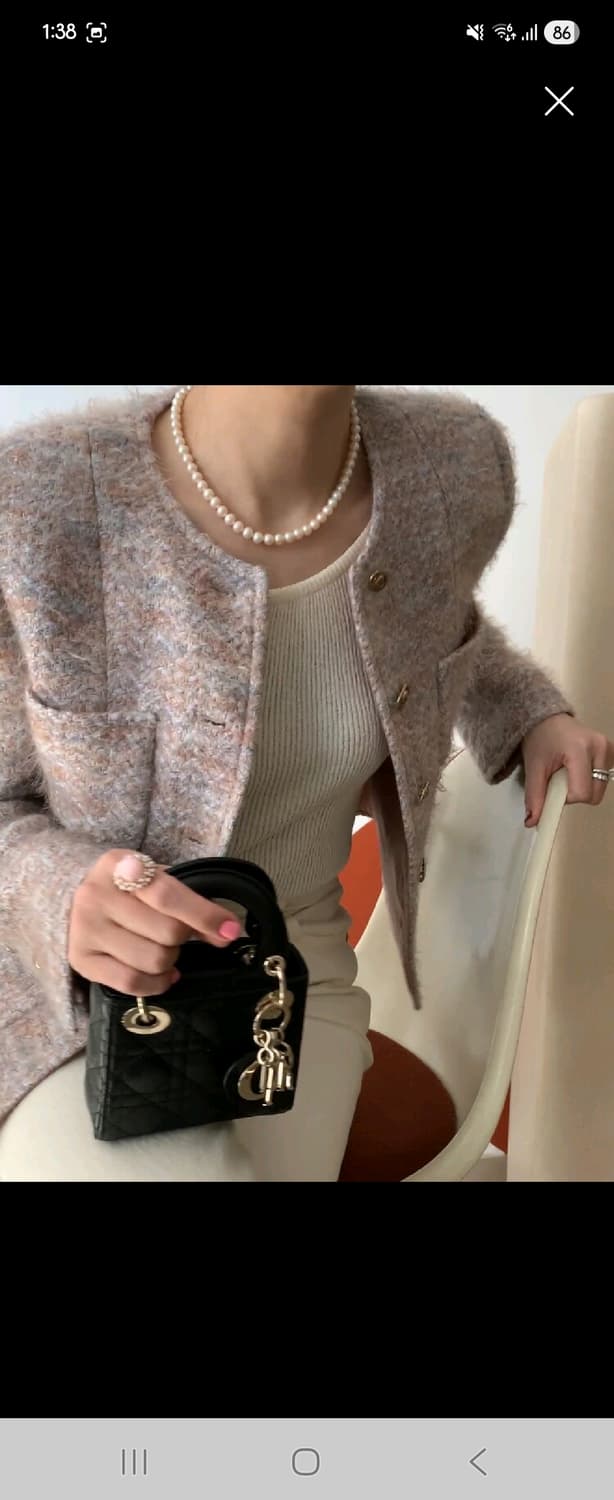 쎄모먼 르사쥬 트위드 34사이즈 상품이미지3