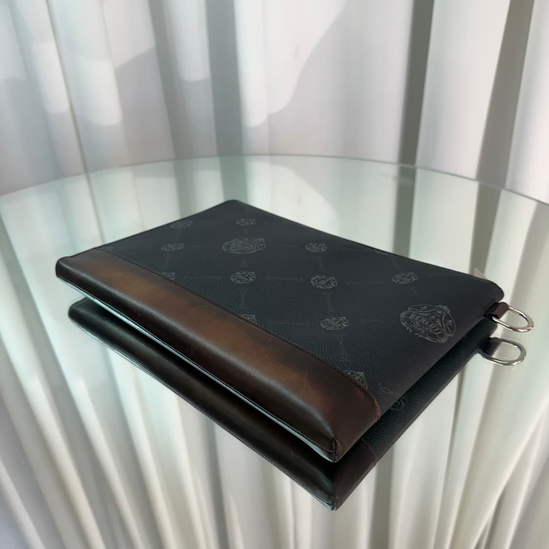 [정품] 벨루티 시그니처 캔버스 앤 레더 도큐먼트 클러치백 상품이미지4