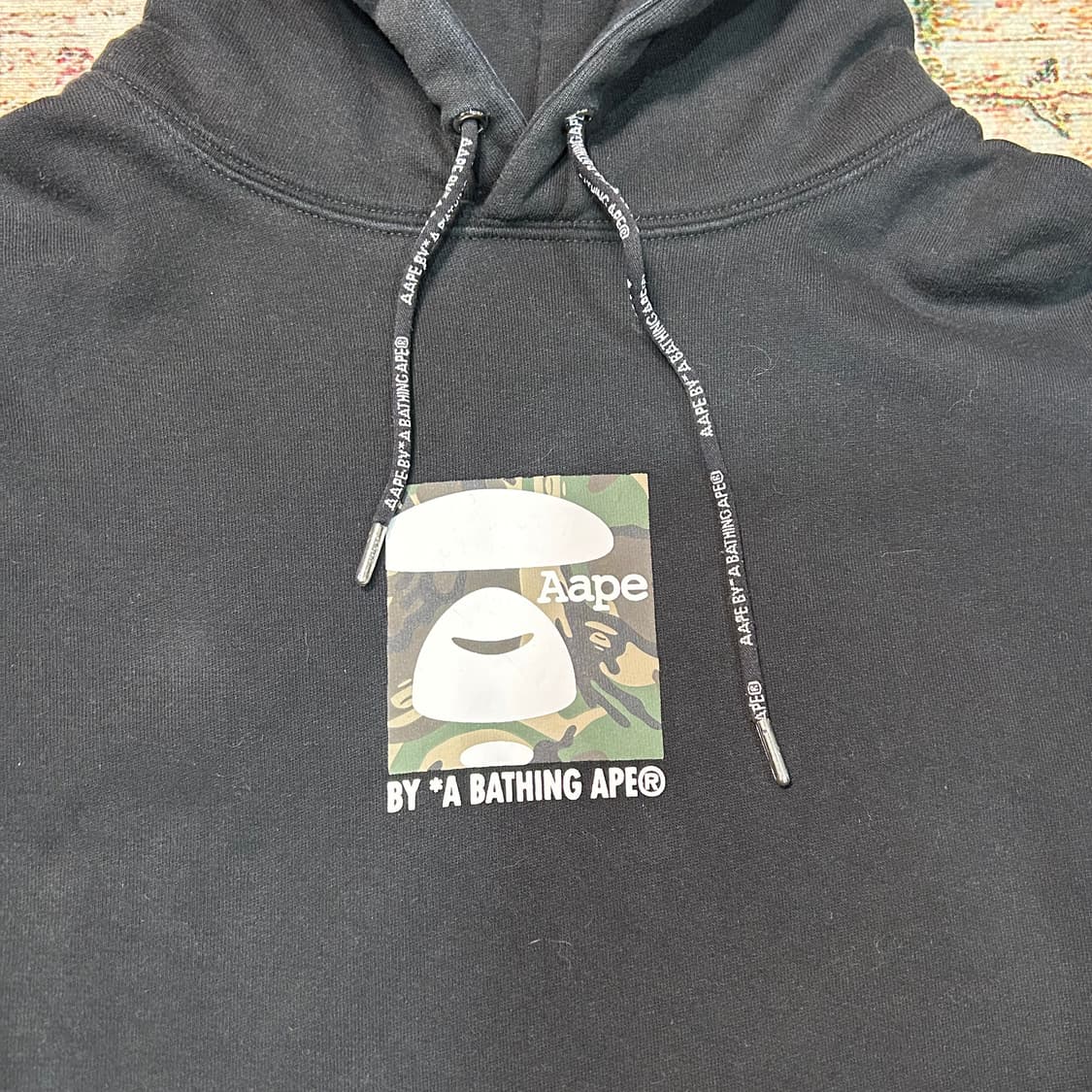 [L] 베이프 애이프 프린팅 후드티 상품이미지2