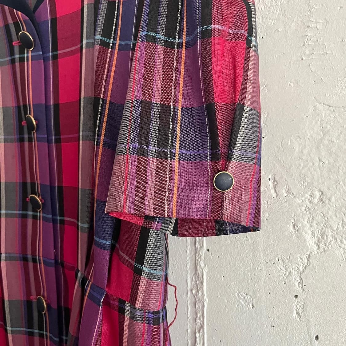 핑크 체크 원피스 상품이미지3