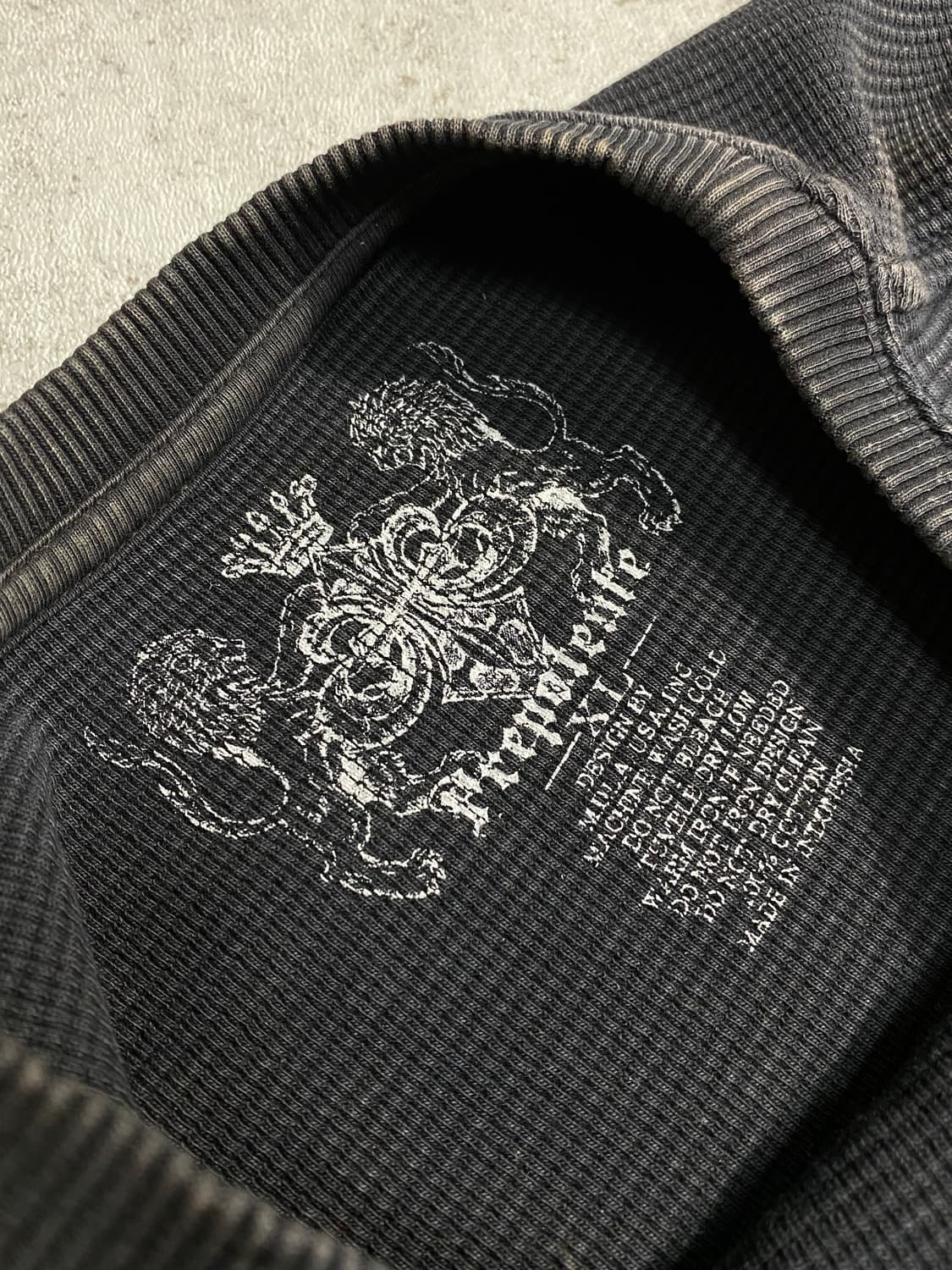 [XL] Prepotente 락시크 프린팅 와플 롱슬리브 상품이미지7