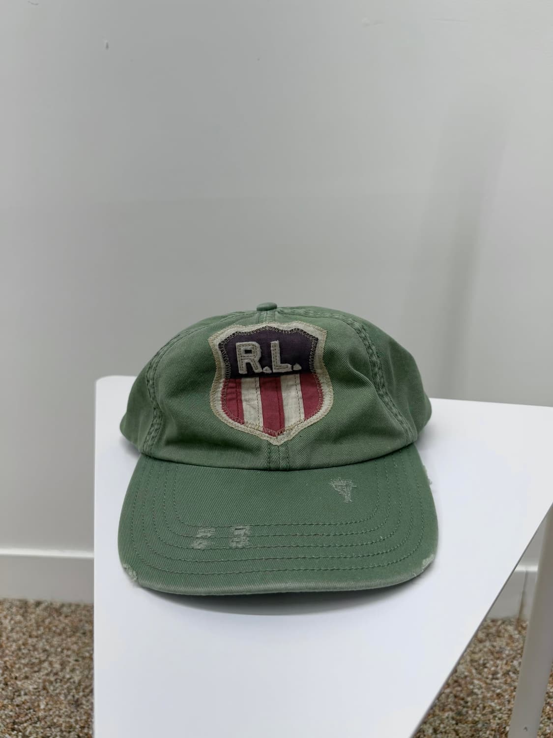 폴로 polo 진스 90's RL엠블럼 가죽스트랩 볼캡 상품이미지1