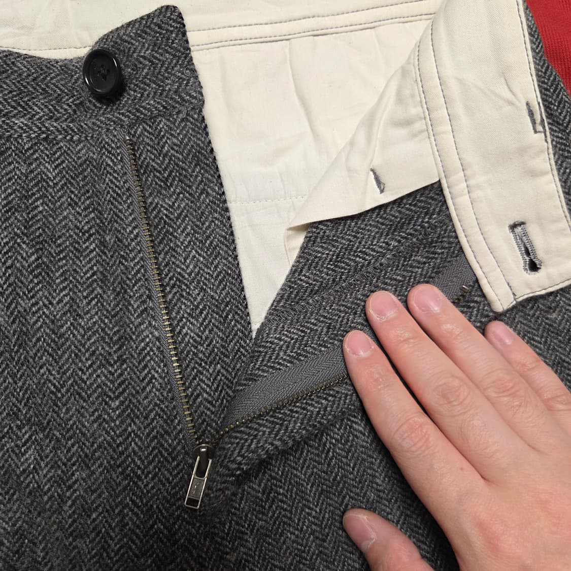 저널스탠다드 헤링본 울 트라우저 팬츠 30 상품이미지6