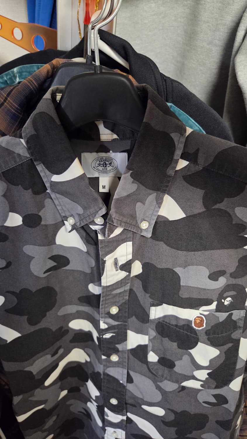 베이프 카모 반팔셔츠 M, 100 상품이미지2