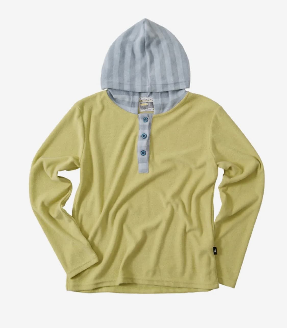 유스배스 Hooded Henley Tee _lime 상품이미지1