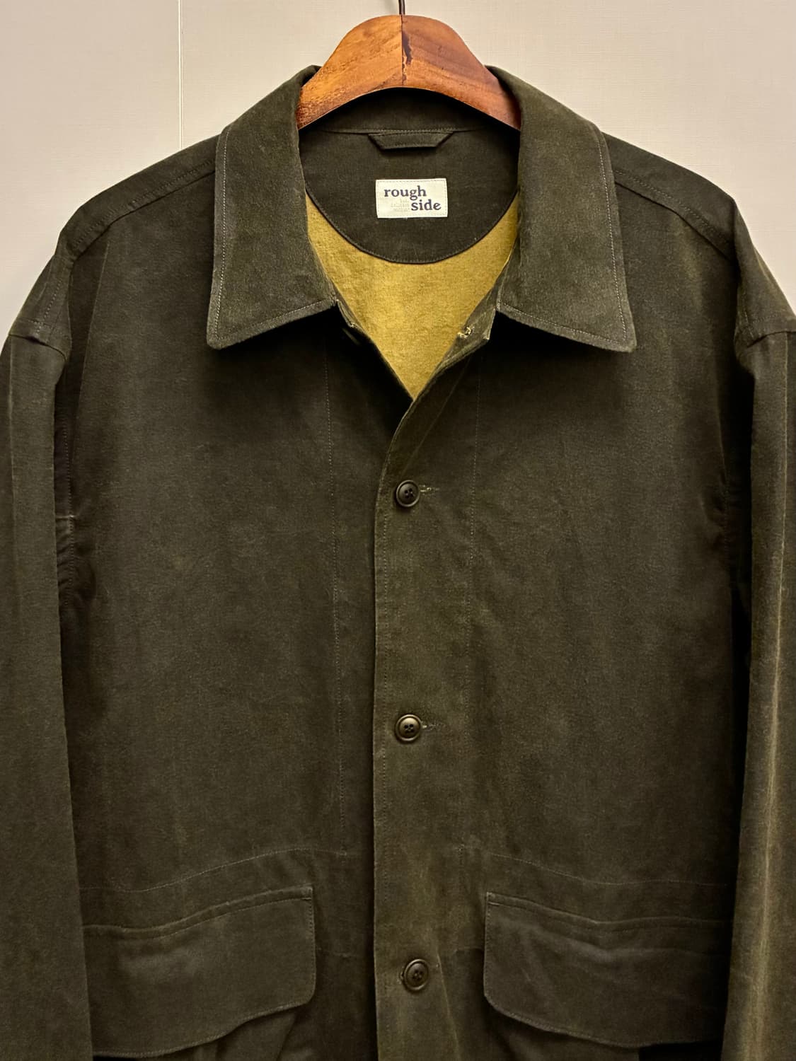 (3/105)rough side 러프사이드 코튼 체이서 헌팅자켓 올리브 상품이미지3