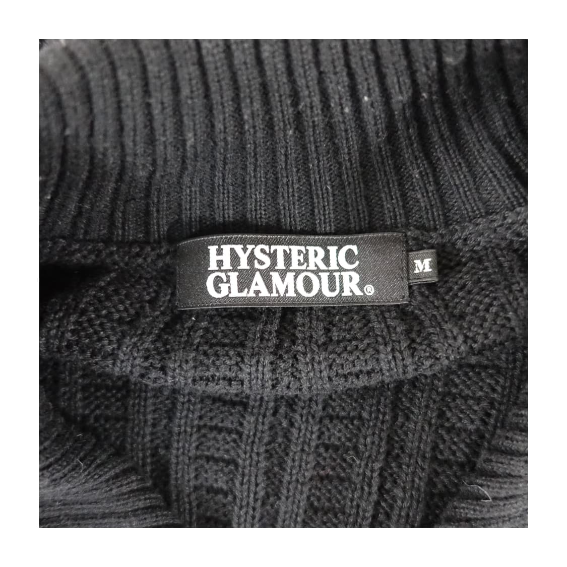 [M] HYSTERICGLAMOUR 히스테릭 글래머 배색카라 니트 가디건 상품이미지8