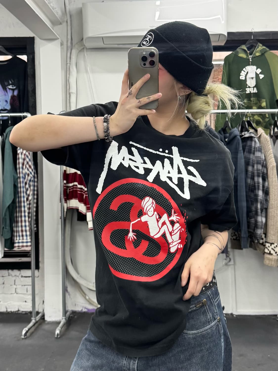 00s 더블링크 스투시 티셔츠 상품이미지4