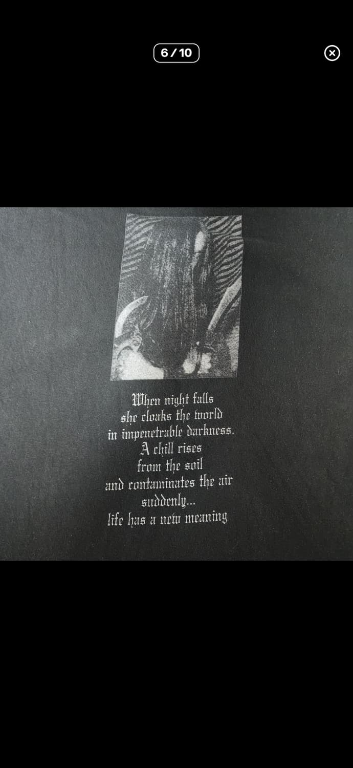 [XL] 10s 버줌 Burzum Aske 빈티지 밴드티 상품이미지6