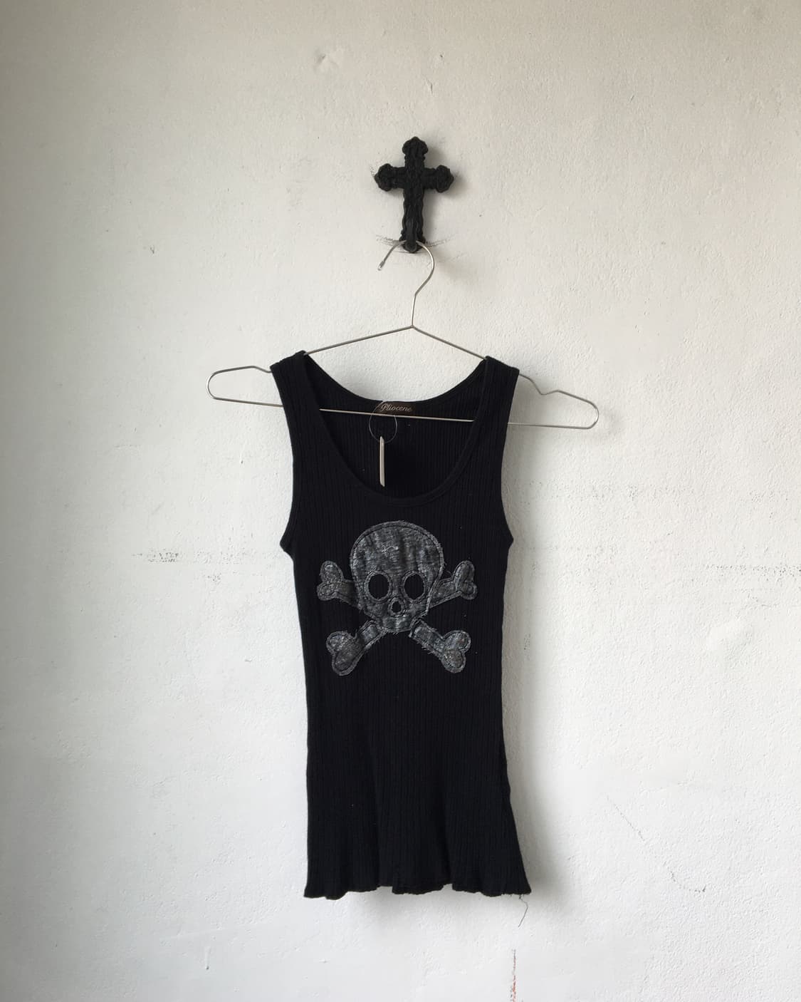 Skull patch sleeveless 상품이미지1