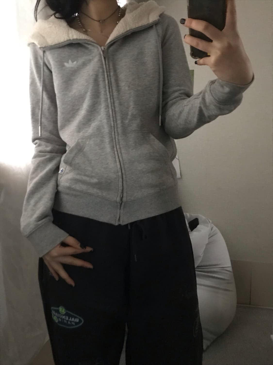 아디다스 그레이 퍼후드집업 상품이미지7