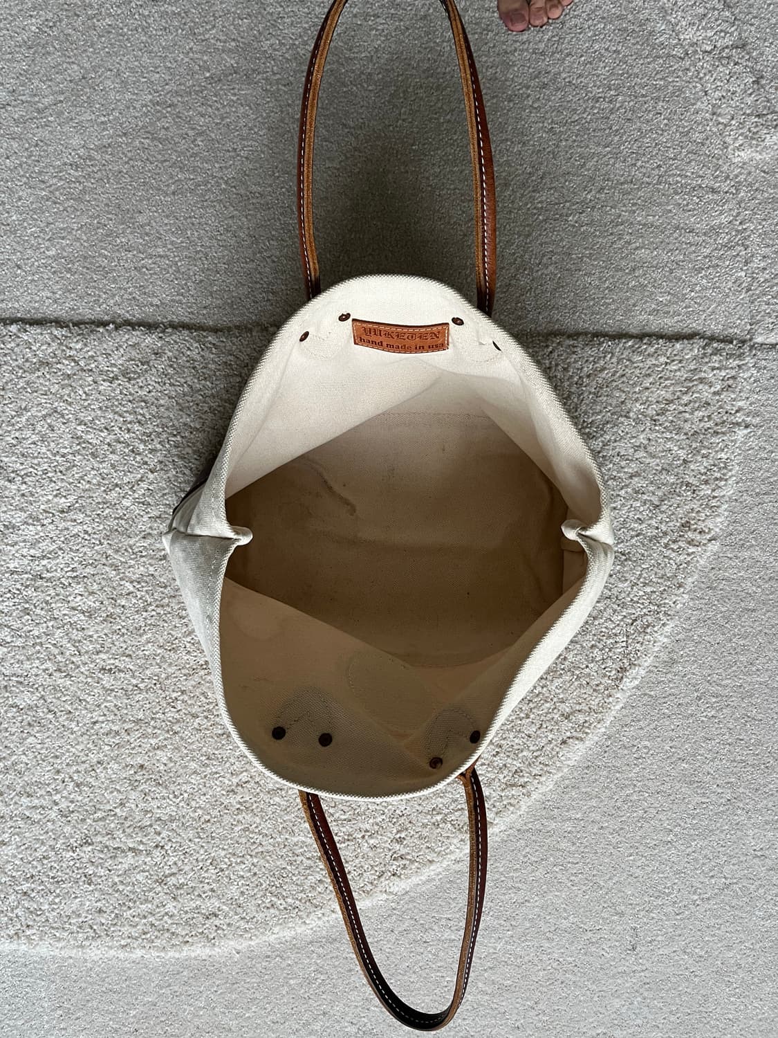 유케텐 가죽 캔버스 토트백 상품이미지8