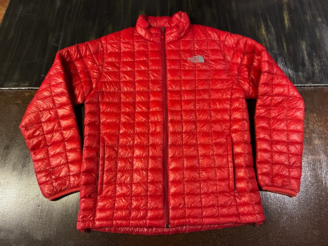 100) 노스페이스 퀼팅 패딩 레드 미노이 상품이미지1